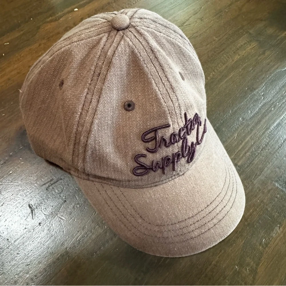 Tractor Supply Co Snapback Hat Brown One Size Adjustable Embroidered